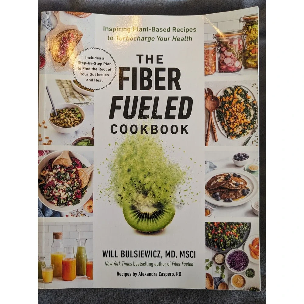 Fiber Fueled & Fiber Fueled Cookbook Will Bulsiewicz MD Gut Health 2 Book Set